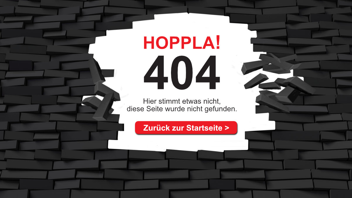404 Fehlermeldung Seite nicht gefunden