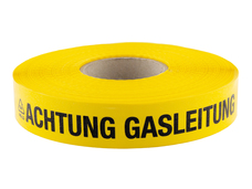Trassenband 40 mm gelb 250 m/Rolle ACHTUNG GASLEITUNG