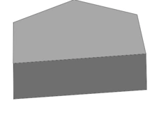 Wabenpflaster Anfangsstein 18,6 x 21,6 x 8 cm BiMü, naturgrau, mit Fase, mit Vorsatz 4,7 Stück/m, BB-HH (02)