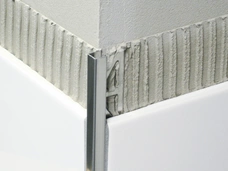 Blanke Cubeline Abschlusspr. Alu stone grey besch. 2500 mm