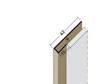 Protektor Abschluss-/Einfassprofil 3658 PVC-U 2500 mm