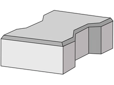 Doppelverbund-Pflaster grau 20x16,5x8 cm