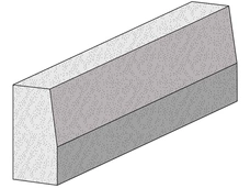 Hochbordstein grau 25 cm