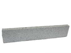 Granit Palisade 6x20x100 cm, grau 2 Seiten gesägt+gestockt Rest gespitzt