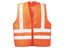 wicaTex Warnweste WILFRIED Gr. XL (58/60) mit Schulterreflex, Farbe: Orange