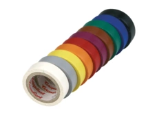 REV Kunststoff-Isolierband 10 Rollen je 3,3 m farbig sortiert