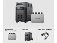 Kompl.-Set PowerStream 600W u. Delta PRO bestehend aus: EF Delta PRO Power Station 3.600 WH EF Power-Stream - smarter Wechselr. 600W