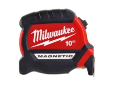 MILWAUKEE Premium Bandmaß 10m magnetisch, 27mm breites Band
